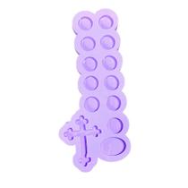 R287 Molde de silicone mini terço resina decoração R287 Molde de silicone mini terço resina decoração