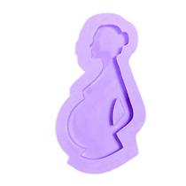 R289 Molde de silicone grávida chaveiro resina decoração R289 Molde de silicone grávida chaveiro resina decoração