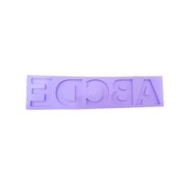 R31 Molde de silicone alfabeto A a E resina R31 Molde de silicone alfabeto A a E resina