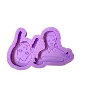 R353 molde de silicone wandinha resina decorar
