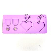 R374 Molde de silicone brincos + acessórios resina decorar R374 Molde de silicone brincos + acessórios resina decorar