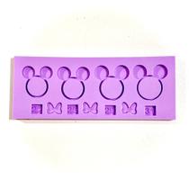 R381 Molde de silicone kit anéis grande ratinho resina decorar