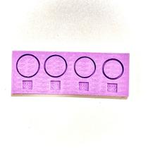 R384 Molde de silicone kit anéis grande resina decorar
