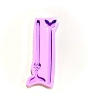 R405 Molde de silicone cauda de sereia e borboleta resina decoração