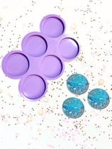 R472 molde de silicone paleta círculos 5cm 6cavidades resina