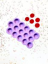 R478 molde de silicone círculos 2cm 15cavidades resina decorar R478 molde de silicone círculos 2cm 15cavidades resina decorar