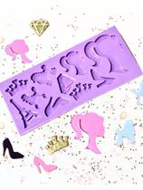 R511 molde de silicone paleta barbie chaveiro resina decorar