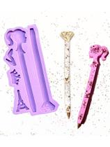 R514 molde de silicone barbie caneta resina decorar