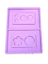 R524 Molde de silicone alça bolsa retangular resina decorar