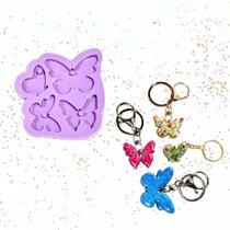 R565 Molde de silicone borboletas resina decorar