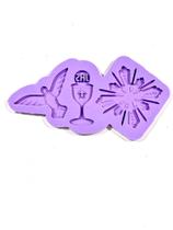 R567 Molde de silicone religioso pomba cálice ostensório resina decorar