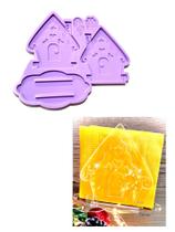 R573 Molde de silicone ginger house natal resina decorar R573 Molde de silicone ginger house natal resina decorar