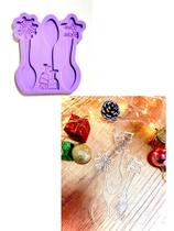 R584 Molde de silicone colher patê ano novo resina decorar