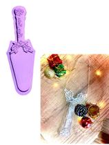 R585 Molde de silicone espátula boas festas natal resina decorar