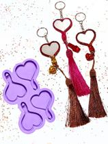 R603 molde de silicone mini espelhos corações c/4 unidades resina decorar R603 molde de silicone mini espelhos corações c/4 unidades resina decorar