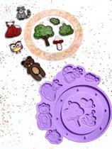 R623 molde de silicone móbile bosque resina decorar R623 molde de silicone móbile bosque resina decorar