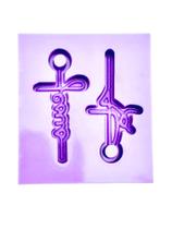 R649 Molde de silicone FÉ E JESUS resina decorar R649 Molde de silicone FÉ E JESUS resina decorar