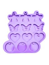 R652 Molde de silicone pingentes diversos resina decorar