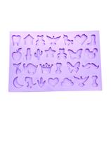 R654 Molde de silicone 27 pingentes diversos resina decorar