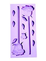 R659 Molde de silicone caneta rosa flor resina decorar R659 Molde de silicone caneta rosa flor resina decorar