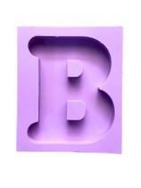 R665 Molde de silicone luminária letra B resina decorar R665 Molde de silicone luminária letra B resina decorar