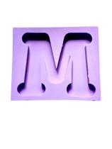 R675 Molde de silicone luminária letra M resina decorar R675 Molde de silicone luminária letra M resina decorar