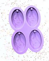 R695 Molde de silicone chaveiro camafeu resina decorar R695 Molde de silicone chaveiro camafeu resina decorar
