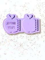 R727 Molde de silicone Mini Caderno Maçã resina decorar R727 Molde de silicone Mini Caderno Maçã resina decorar