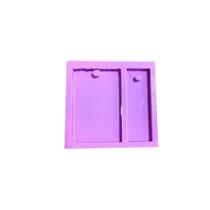 R84 Molde de silicone tag placa chaveiro eternização resina R84 Molde de silicone tag placa chaveiro eternização resina