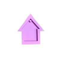 R90 Molde de silicone casa chaveiro tag resina R90 Molde de silicone casa chaveiro tag resina
