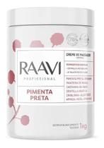 Raavi cr massagem pimenta preta temoativo 1kg Raavi cr massagem pimenta preta temoativo 1kg