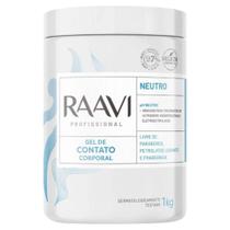 Raavi Gel de Contato Corporal Neutro Condutor Ultrassom FES TENS 1kg