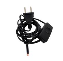 Rabicho Bivolt 2 Metros com Interruptor para Abajur e Luminária Rabicho Bivolt 2 Metros com Interruptor para Abajur e Luminária
