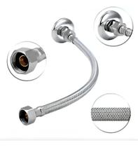 Rabicho Engate Mangueira Flexível Trançado De Aço Inox 50Cm