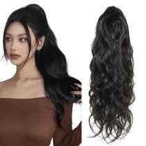 Rabo De Cavalo 50cm Ondulado Aplique Para Penteado Bio Fibra