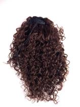 Rabo De Cavalo Afro Cacheado Acaju 4/33 30 Cm Fibra Futura