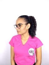 Rabo De Cavalo Afro Cacheado Castanho Escuro 2 30 Cm Fibra