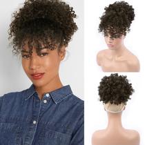 Rabo de cavalo Afro Puff com cordão e franja ENTRANCED STYLES 2B