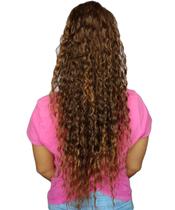 Rabo De Cavalo Cacheado 70Cm Fibra Bio Orgânica Acobreado Rabo De Cavalo Cacheado 70Cm Fibra Bio Orgânica Acobreado