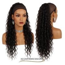 Rabo de Cavalo Carol Ser Mulher Fibra Futura 70 cm 152 gramas Regulável Bio Fibra Cabelo Cacheado Rabo de Cavalo Carol Ser Mulher Fibra Futura 70 cm 152 gramas Regulável Bio Fibra Cabelo Cacheado