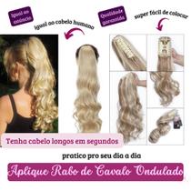 Rabo De Cavalo Com Presilha 50cm Ondulado Cores Rabo De Cavalo Com Presilha 50cm Ondulado Cores