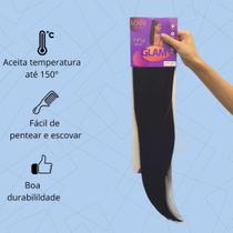 Rabo de Cavalo Liso 66cm 145g Zaya Pentes Internos Ajustável Elástico Resistente