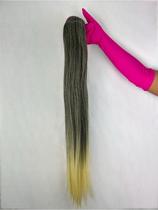 Rabo de Cavalo Orgânico Liso Castanho Claro Mechas Ombrohair