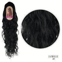 Rabo de Cavalo Ser Mulher Modelo Jamille Ondulado Bio Vegetal Fibra Futura 70 cm 177 gramas Regulável Ocean Wave