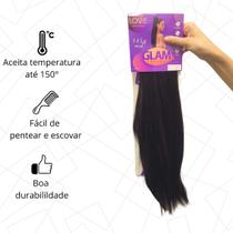 Rabo de Cavalo Zaya Liso 66cm Elástico Resistente Ajustável Pentes Internos 145g