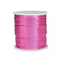 Rabo de rato acetinado 2mm cor 108 rosa chiclete peça c/ 45 metros