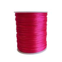 Rabo de rato acetinado 2mm cor 195 pink peça c/ 45 metros