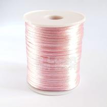 Rabo De Rato Cordão Cetim 2mm rolo 50m Rosa Bebe