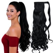 Rabos De Cavalo Ondulado 70 Cm Orgânico Volume Leve Natural