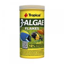 Ração 3-algae flakes - pote 200g - tropical